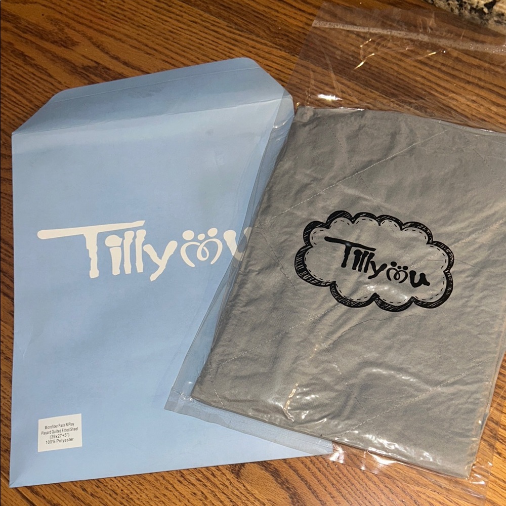 Tillyou microfiber, pack n play quilted fitted sheet. Charcoal gray.  New